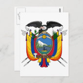 Ecuador - officieel symbool voor wapenheraldry briefkaart (Voorkant / Achterkant)