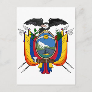 Ecuador - officieel symbool voor wapenheraldry briefkaart