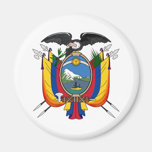Ecuador officieel wapen heraldiek symbool magneet (Voorkant)