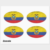 Ecuador Ovale Sticker (Vel)