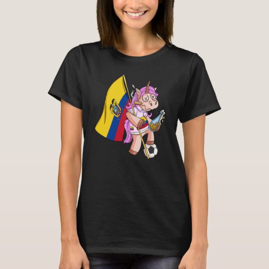 Ecuador Party Unicorn T-shirt (Voorkant)