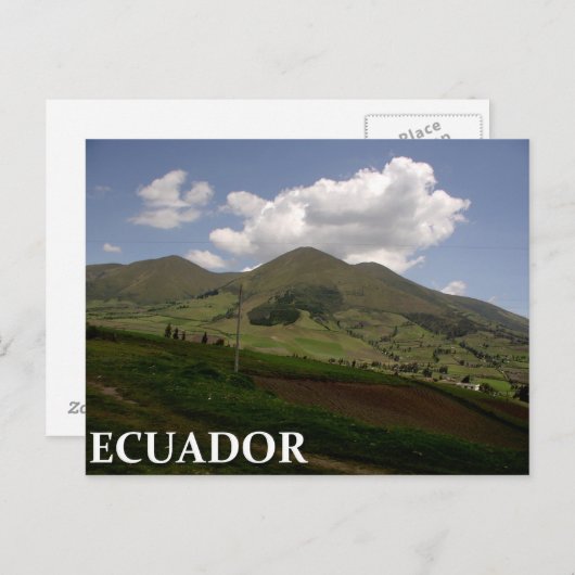 Ecuador: platteland briefkaart (Voorkant / Achterkant)