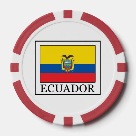 Ecuador Pokerchips (Voorkant)