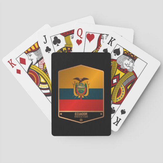 Ecuador Pokerkaarten (Achterkant)