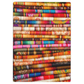 Ecuador, Quito Area, Otavalo Handicraft Market Klembord (Achterkant)