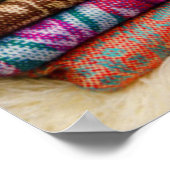 Ecuador, Quito Area, Otavalo Handicraft Market Poster (Hoek)