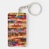 Ecuador, Quito Area, Otavalo Handicraft Market Sleutelhanger (achterkant)