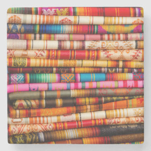 Ecuador, Quito Area, Otavalo Handicraft Market Stenen Onderzetter