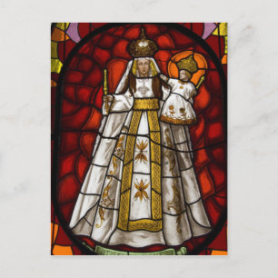 Ecuador, Quito. beeld van de gevlekte maagd 2 Briefkaart