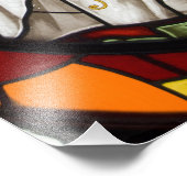 Ecuador, Quito. beeld van de gevlekte maagd 2 Foto Afdruk (Hoek)