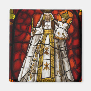 Ecuador, Quito. beeld van de gevlekte maagd 2 Magneet