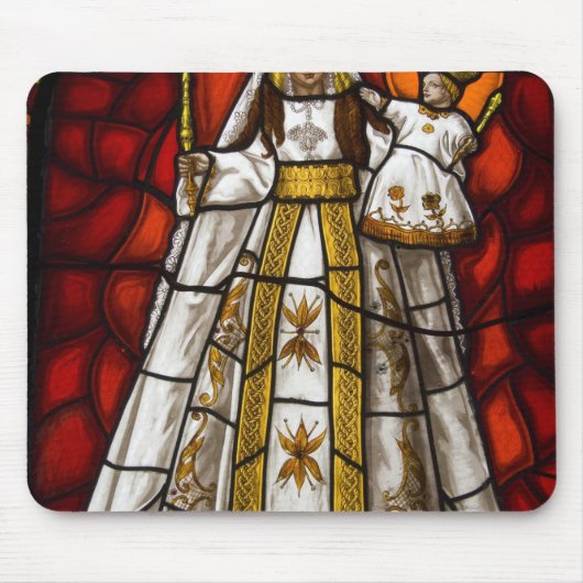 Ecuador, Quito. beeld van de gevlekte maagd 2 Muismat (Voorkant)