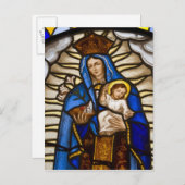 Ecuador, Quito. beeld van de gevlekte maagd Briefkaart (Voorkant / Achterkant)