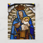 Ecuador, Quito. beeld van de gevlekte maagd Briefkaart (Voorkant)