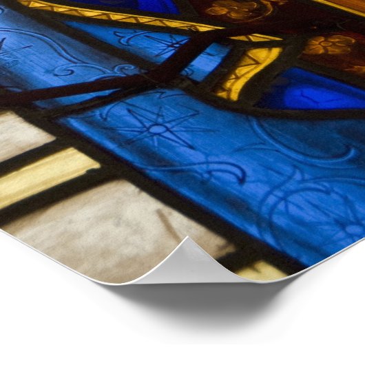 Ecuador, Quito. beeld van de gevlekte maagd Poster (Hoek)