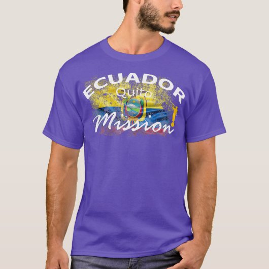 Ecuador Quito Mormon LDS Mission Missionary Gift T-shirt (Voorkant)