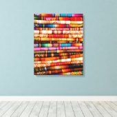 Ecuador, Quito-regio, Otavalo-handwerksmarkt Canvas Afdruk (Insitu (Houten vloer))