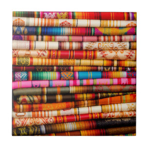 Ecuador, Quito-regio, Otavalo-handwerksmarkt Tegeltje