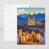 Ecuador Quito reizen Briefkaart (Voorkant / Achterkant)