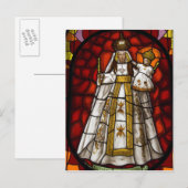 Ecuador, Quito. Standbeeld van de gevleugelde Maag Briefkaart (Voorkant / Achterkant)