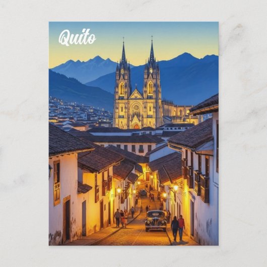 Ecuador Quito travel Briefkaart (Voorkant)