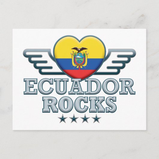 Ecuador Rocks v2 Briefkaart (Voorkant)