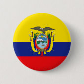 Ecuador Ronde Button 5,7 Cm (Voorkant)