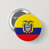 Ecuador Ronde Button 5,7 Cm (Voorkant /achterkant)