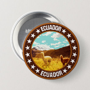 Ecuador Ronde Button 7,6 Cm