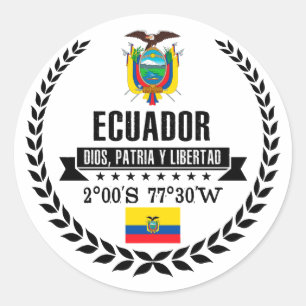 Ecuador Ronde Sticker