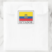 Ecuador Ronde Sticker (Tas)