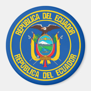 Ecuador Round Emblem Magneet