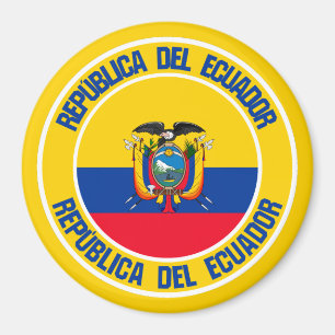 Ecuador Round Emblem Magneet