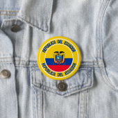 Ecuador Round Emblem Ronde Button 7,6 Cm (In situ)