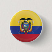 Ecuador Round Icon-vlag Ronde Button 3,2 Cm (Voorkant)