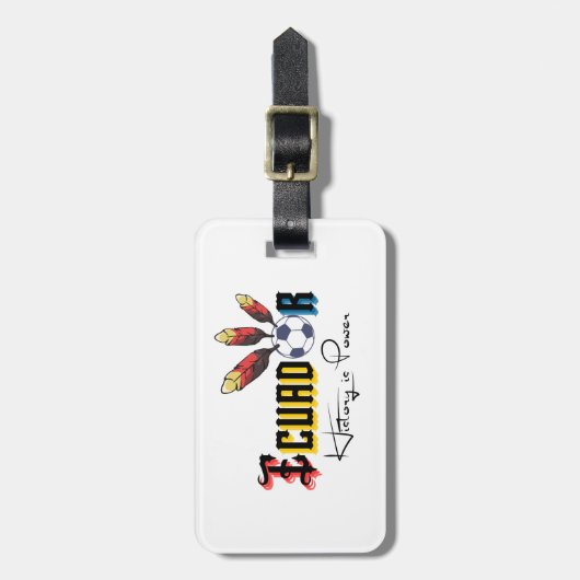 Ecuador Soccer Bagagelabel (Voorkant verticaal)