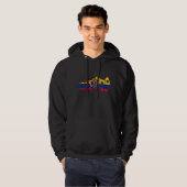Ecuador Soccer Cleat Design Hoodie (Voorkant volledig)