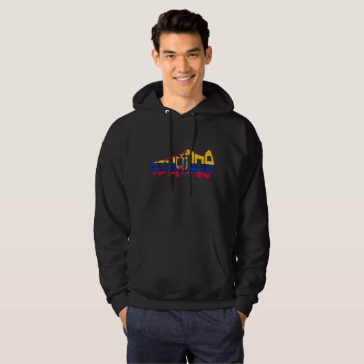 Ecuador Soccer Cleat Design Hoodie (Voorkant volledig)
