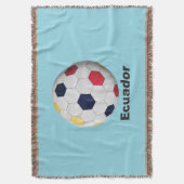 Ecuador Soccer Deken (Voorkant Verticaal)