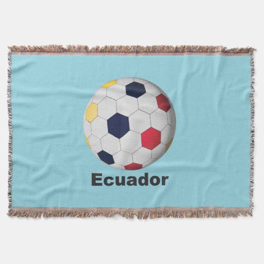 Ecuador Soccer Deken (Voorkant)