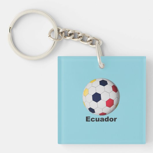 Ecuador Soccer Sleutelhanger (voorkant)