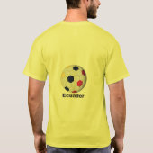 Ecuador Soccer T-shirt (Achterkant)