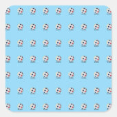 Ecuador Soccer Vierkante Sticker (Voorkant)