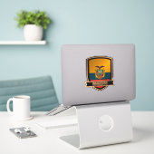 Ecuador Sticker (Laptop op bureau)