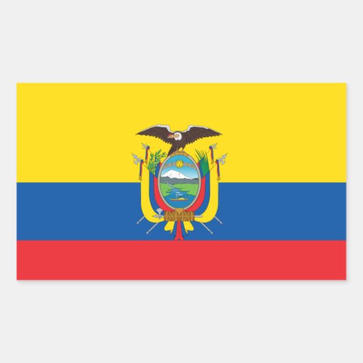 Ecuador* Sticker Bendera de Ecuador (Voorkant)