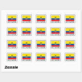 Ecuador-sticker Vierkante Sticker (Vel)