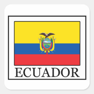 Ecuador-sticker Vierkante Sticker
