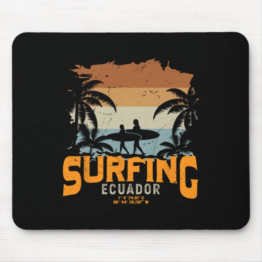 Ecuador surfen  muismat (Voorkant)