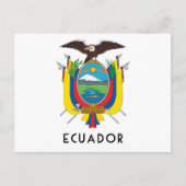 Ecuador - symbool/wapen/vlag/kleuren/embleem briefkaart (Voorkant)