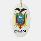 Ecuador - symbool/wapen/vlag/kleuren/embleem keramisch ornament (Rechts)
